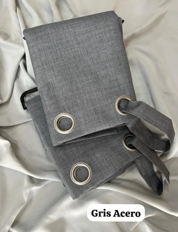 blackout-torero-gris-acero Cortinas Blackout Neutros 2.80 x 2.25mts