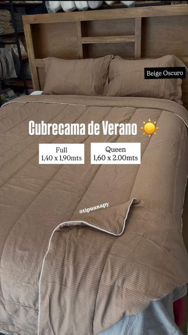 cubrecama-rayas-full-queen-beige-oscuro-2 Cubrecama Rayas Casal/Queen