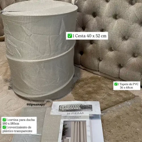 Set para baño 16pzas