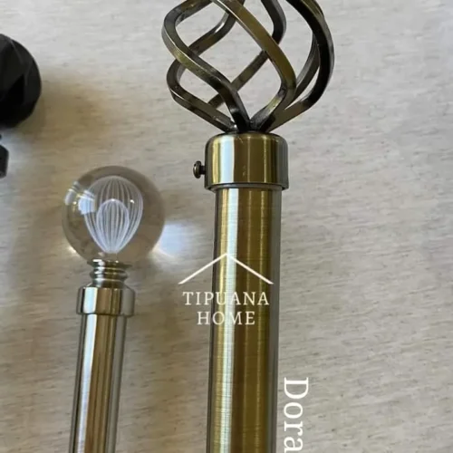 Barral Porta-cortinas de Metal Extensible 2,20 a 3,90mts