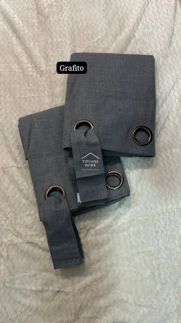 Cortinas Blackout Lino 2.80 x 2.15mts c/ sujet.