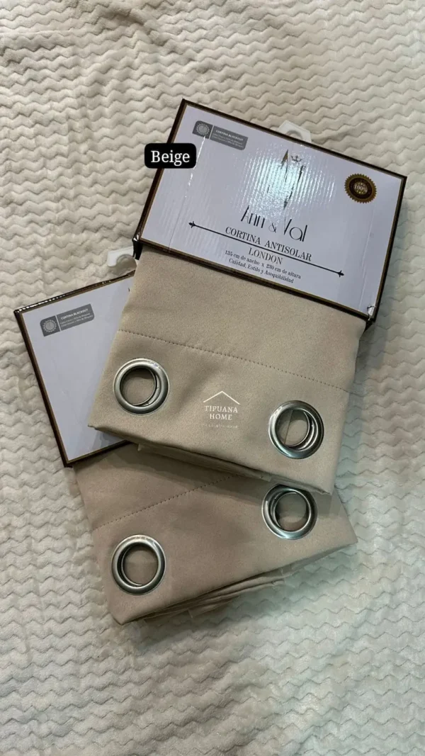 Cortinas Semiantisolares London 2.70 x 2.30mts