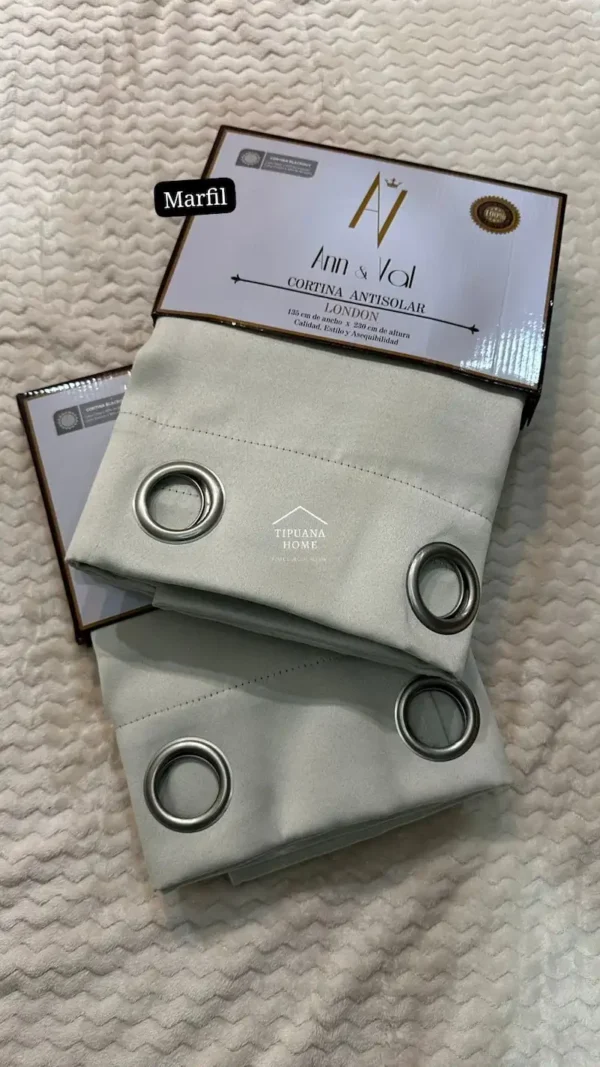 Cortinas Semiantisolares London 2.70 x 2.30mts