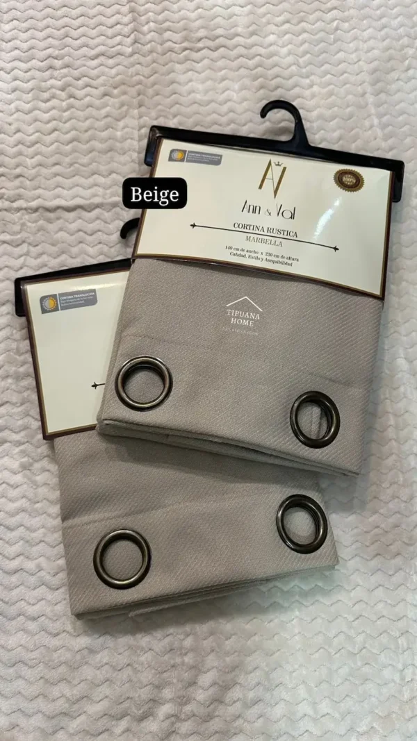 Cortinas Semitraslúcidas Marbella 2.80 x 2.30 mts