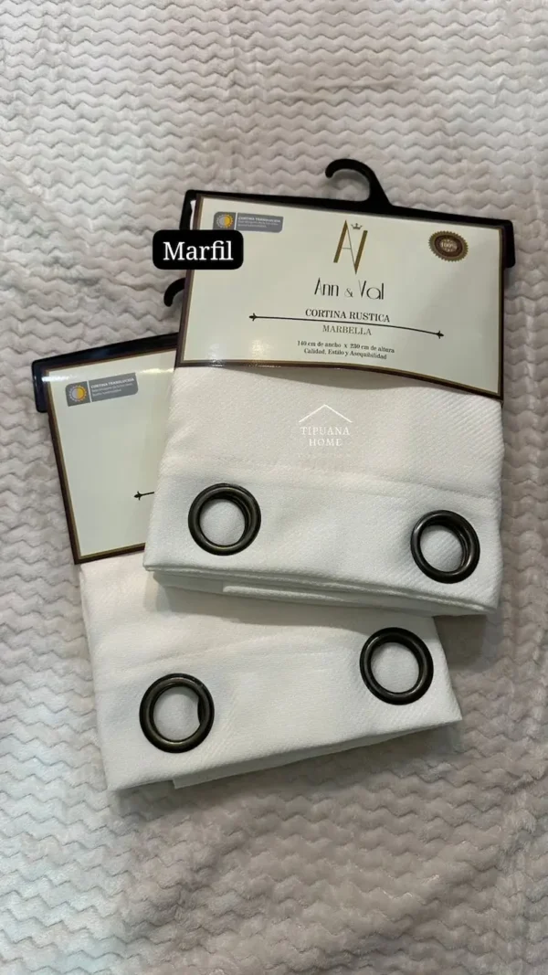 Cortinas Semitraslúcidas Marbella 2.80 x 2.30 mts