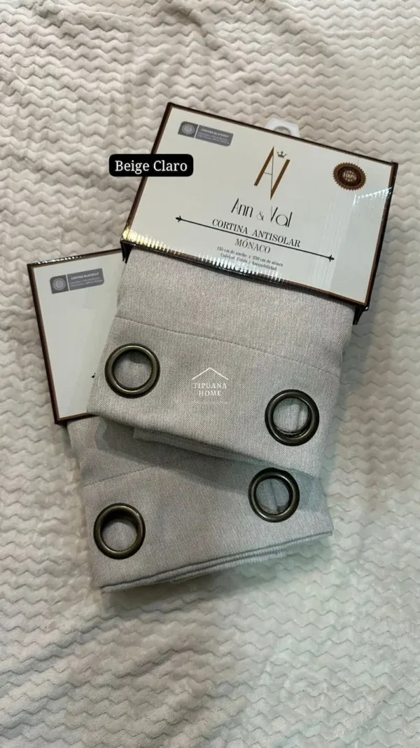 Cortinas Semiantisolares Mónaco 2.70 x 2.30mts