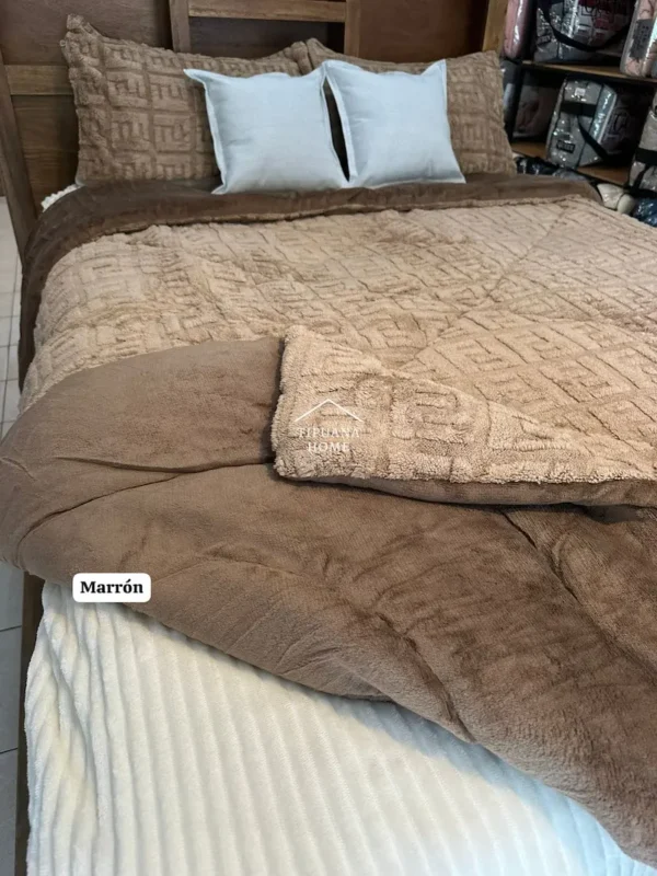 Cobertor Jacquard Full/Queen 3 pzas