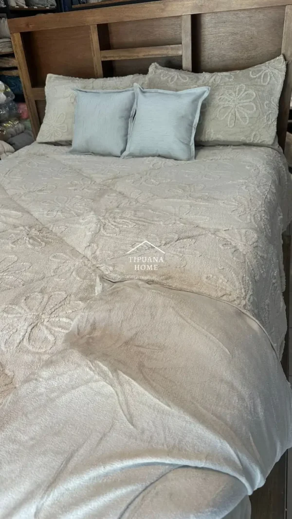 Cobertor Jacquard Full/Queen 3 pzas