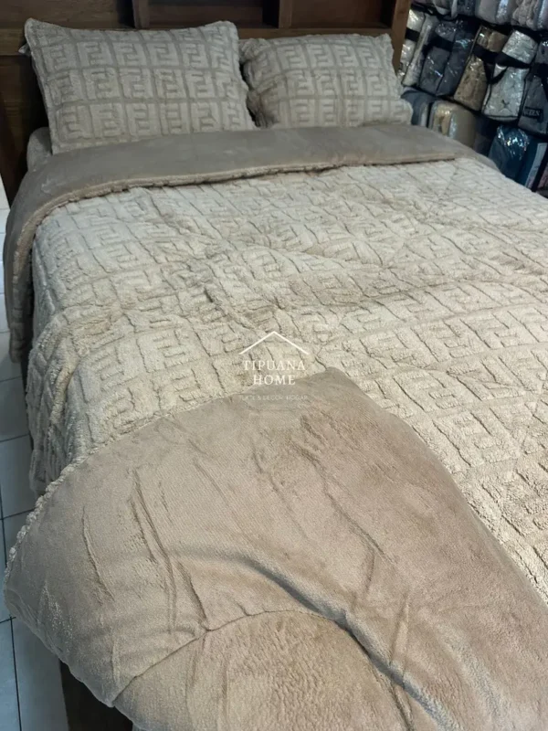 Cobertor Jacquard Full/Queen 3 pzas