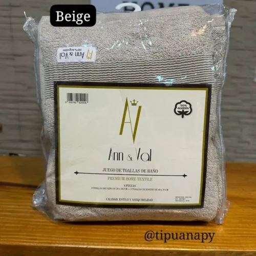 Juego de Toallas 4 pzas Ann y Val