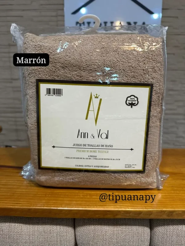 Juego de Toallas 4 pzas Ann y Val