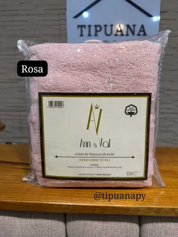 Juego de Toallas 4 pzas Ann y Val