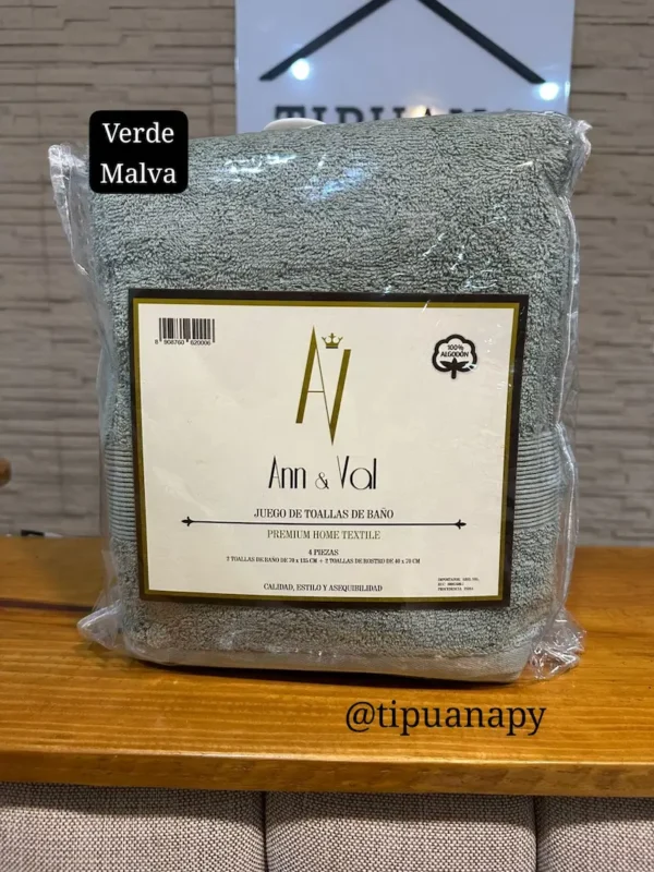 Juego de Toallas 4 pzas Ann y Val