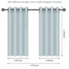 Combo 2 pares de Cortinas Blackout 2.70 x 2.30mts