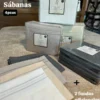 Combo Jgo de Sábanas 4pzas + 2 fundas
