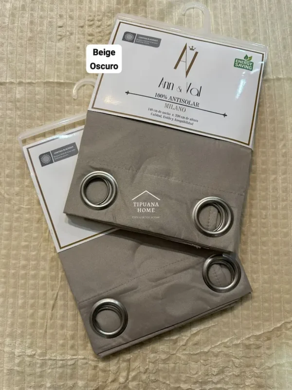 Cortinas Blackout MIlano 2.80 x 2.30mts