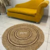 Alfombra de Yute Redondo 120 cm de díametro