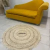 Alfombra de Yute Redondo 120 cm de díametro