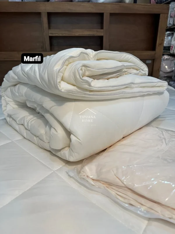 cubrecama-malla-fria-king-marfil Cubrecama Ligero de Malla Fría King 4pzas