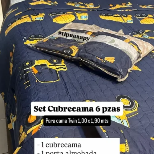 Set Cubrecama 6 pzas Twin con diseño Infantil
