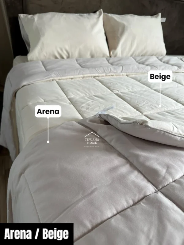 edredon-premium-bicolor-beige-arena Edredón Premium Bicolor Doble Faz