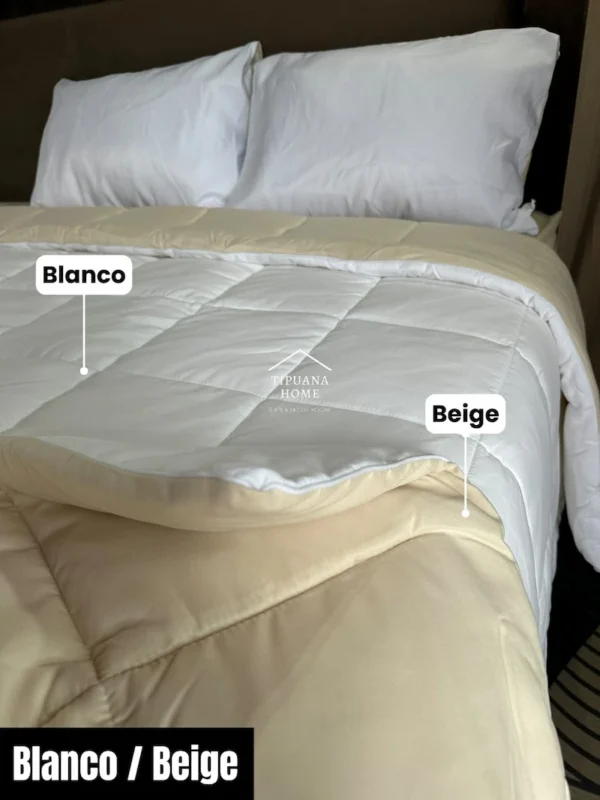 edredon-premium-bicolor-blanco-beige Edredón Premium Bicolor Doble Faz