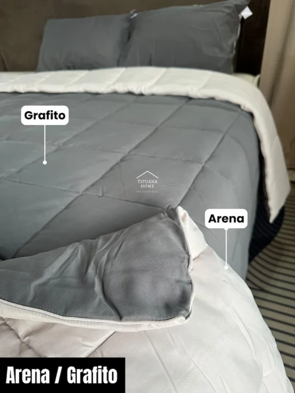 edredon-premium-bicolor-grafito-arena Edredón Premium Bicolor Doble Faz