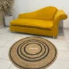 Alfombra de Yute Redondo 120 cm de díametro
