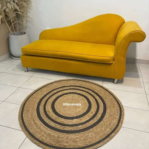 Alfombra de Yute Redondo 120 cm de díametro