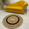 Alfombra de Yute Redondo 120 cm de díametro