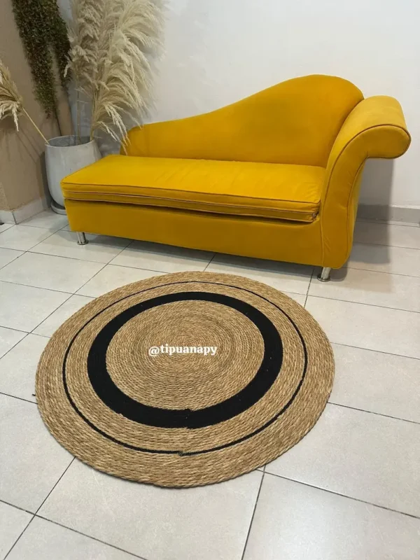 Alfombra de Yute Redondo 120 cm de díametro