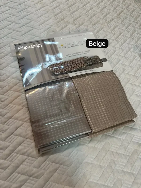 Cortina para Baño 180x180cm con ganchos